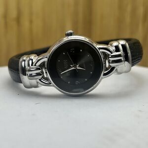 Joan-rivers-classics-collection Women's Silver and Black Watch